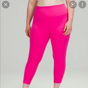 Sonic Pink align leggings 25” inseam SIZE 4